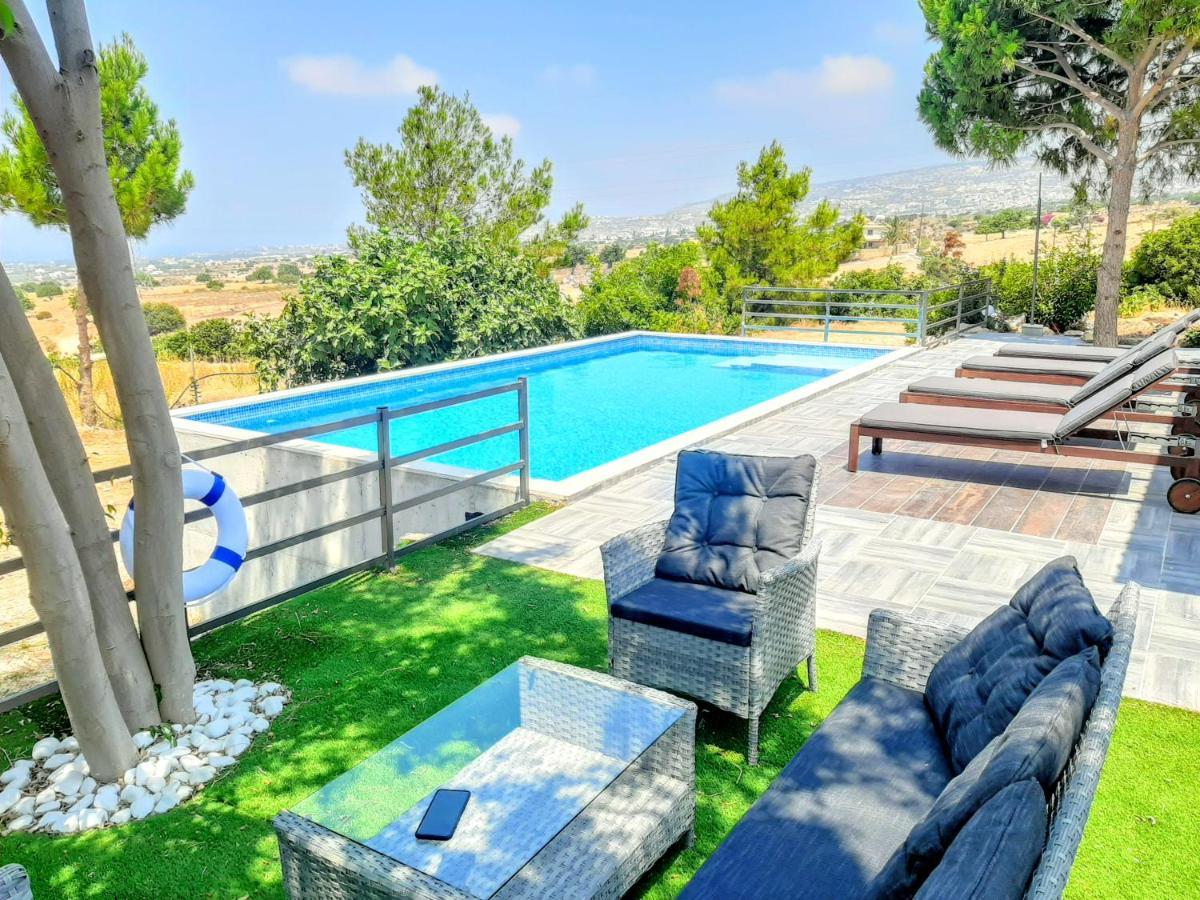 Villa Gavriel - Peyia Villa With Breathtaking Sea View, Peyia Villa With Private Pool, Secluded, Huge Outdoor Space, Mountain Views Esterno foto